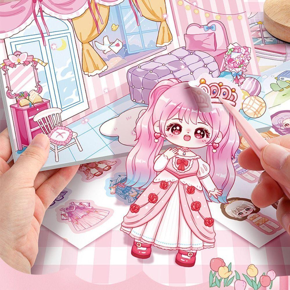 Бумажные наклейки для переодевания своими руками, набор для сборки граффити для переодевания, развивающие игрушки D